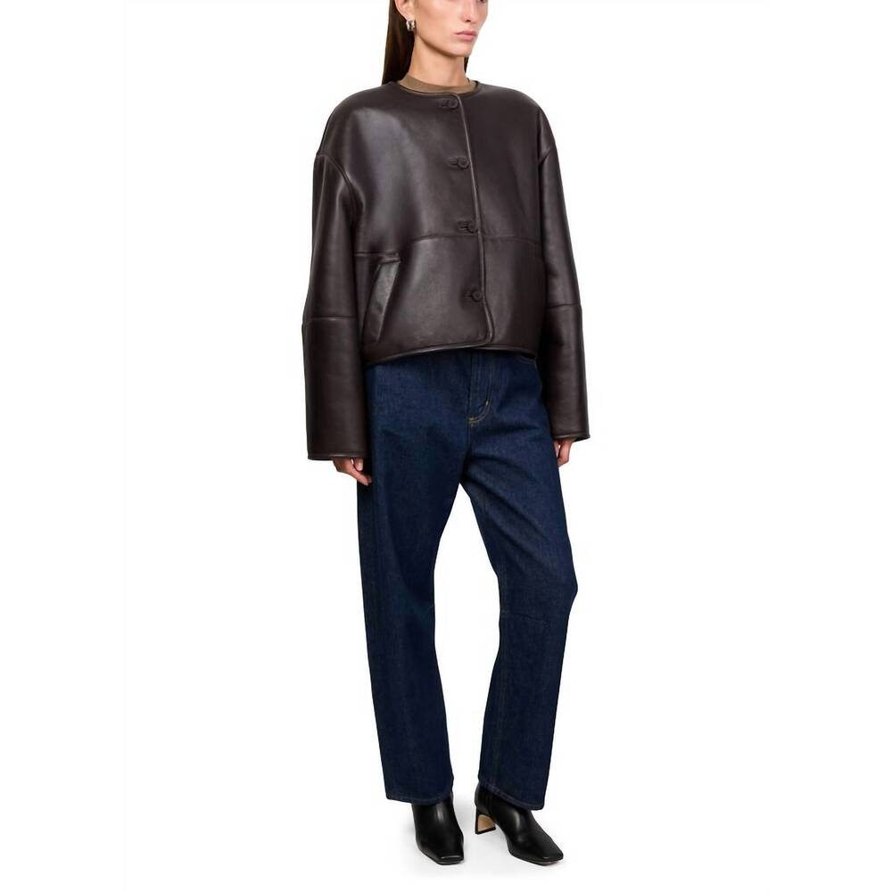 NEW SOEUR fabio jacket in brown